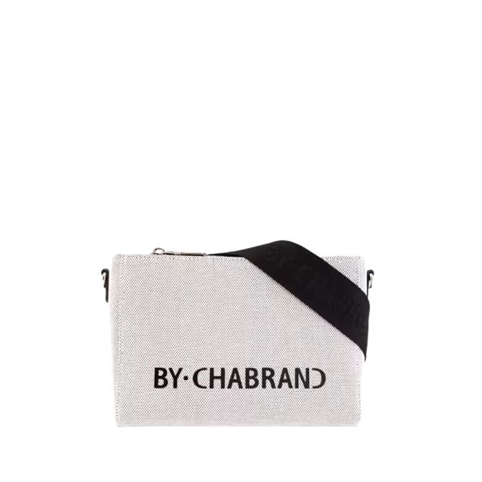 Sac porte travers Chabrand Ref 67517 SY001 Beige Noir 22*15*6 cm
