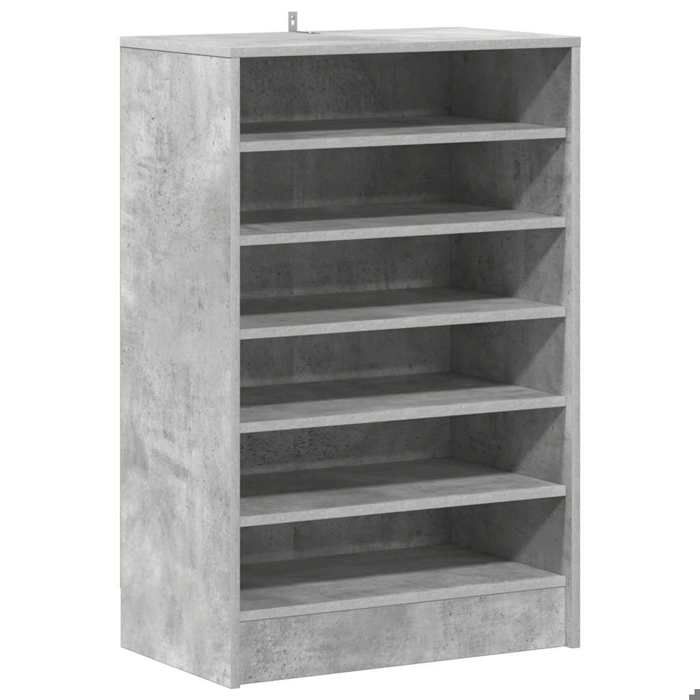VENTE-FLASH Armoire à chaussures - avec stockage - Gris béton 60x35x92 cm - Bois d’ingénierie(14931808949)VIDAXL