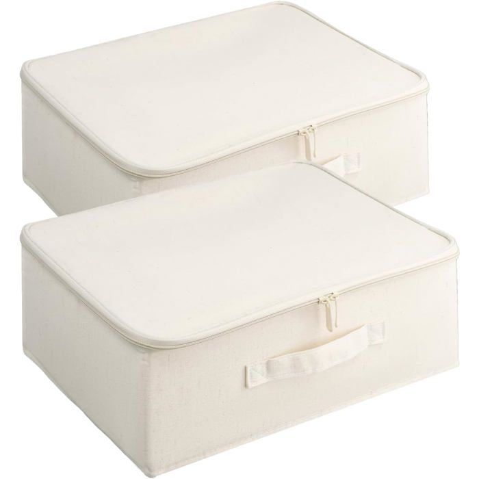 Boîte de rangement pliable  - Lot de 2 pièces - Dimensions 38x255x16 cm - Grande capacité