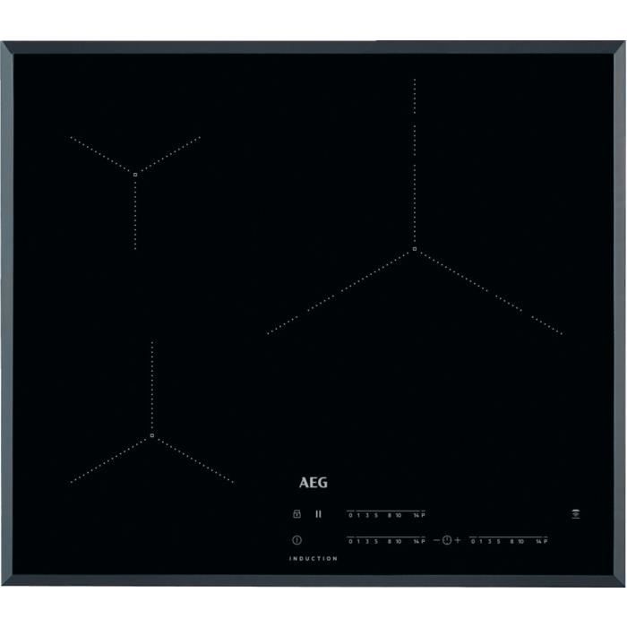AEG IKB63435FB, Intégré, Plaque avec zone à induction, Noir, 2500 W, 14,5 cm, 2800 W