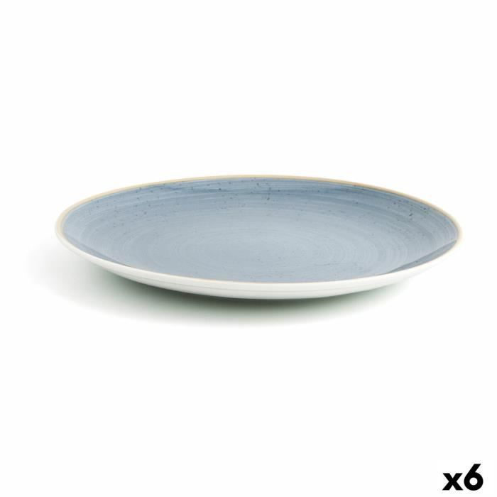 Assiette plate Ariane Terra Céramique Bleu (Ø 31 cm) (6 Unités