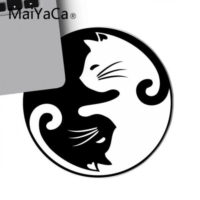 22x22cm Garcon Pad Mignon Yin Yang Chat Noir Et Blanc Ordinateur Portable Jeu Gaming Mouse Decorer Votre Bureau Anim 79 Cdiscount Informatique