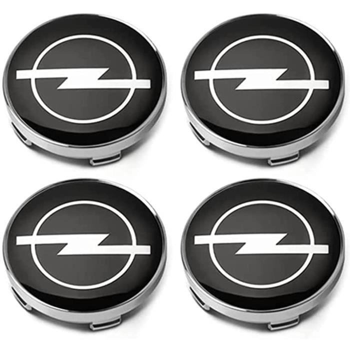 Cache-moyeux Pour Opel Zafira, Astra, Corsa, Mokka… - 4 Pièces, 56 Mm, Enjoliveur Centre Jante Noir