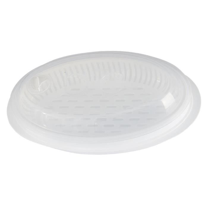 Cuiseur Vapeur Pour Micro-ondes - Panier Antiadhésif Avec Couvercle - Pour Légumes, Œufs, Riz, Raviolis - Résistant à La Chaleur - 10
