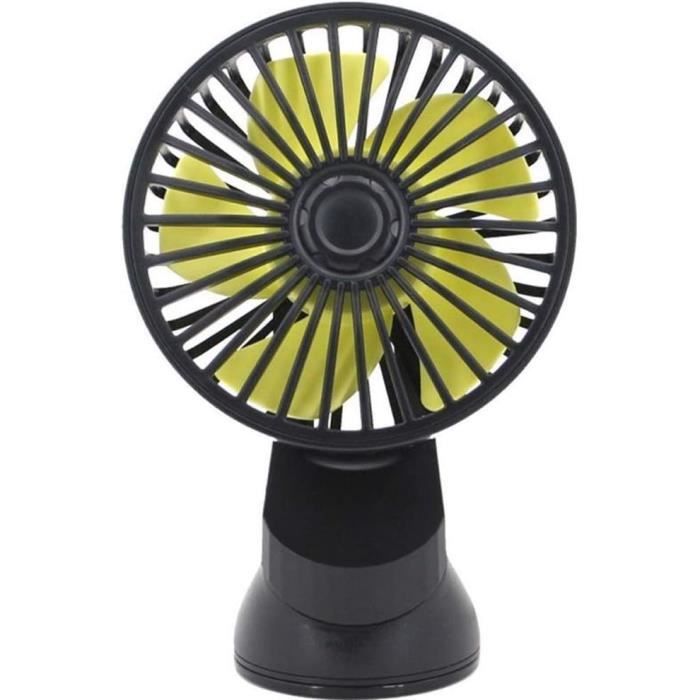 Ventilateur Auto 7 Pouces 12V Ungfu Mall - Oscillant Avec Ventouse - Rafraîchissement Voiture