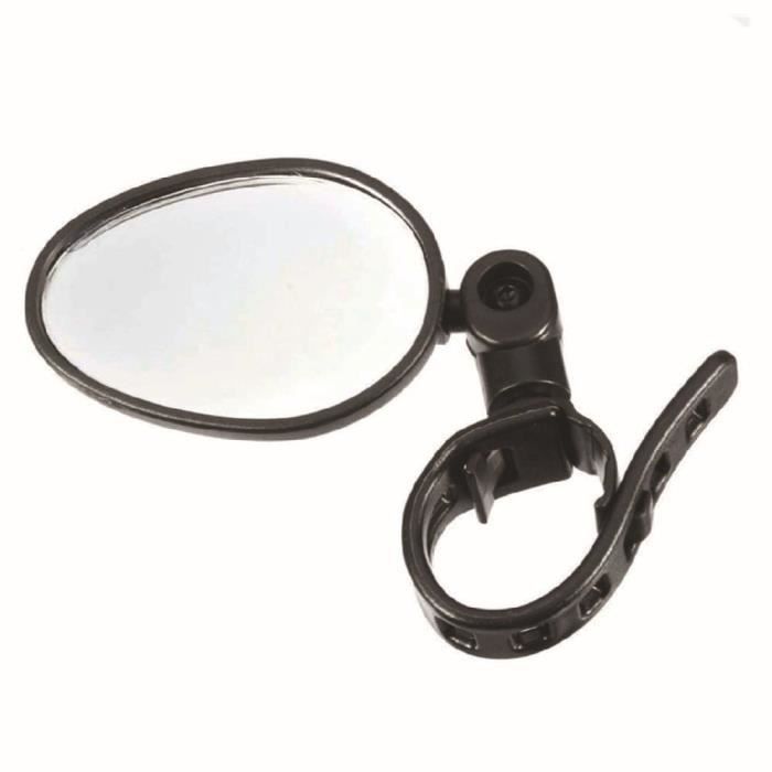 Miroir Rétroviseur Vélo Rétro Noir - Pour Guidon 21 Mm, Réglable - Sécurité En Circulation