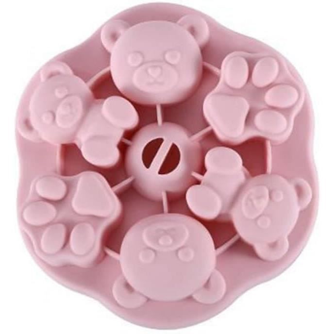Moule En Silicone En Forme D'ours Pour Bonbons Gélifiés - Kit Avec Pipette Et Sacs à Douille, Sans BPA, Réutilisable