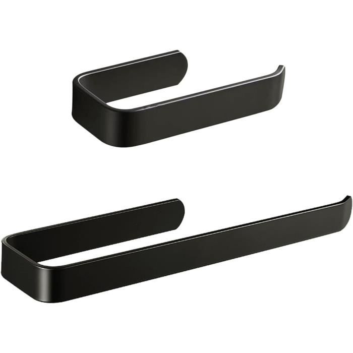 Porte Seviettes fixe 600 mm Noir PVD Mat