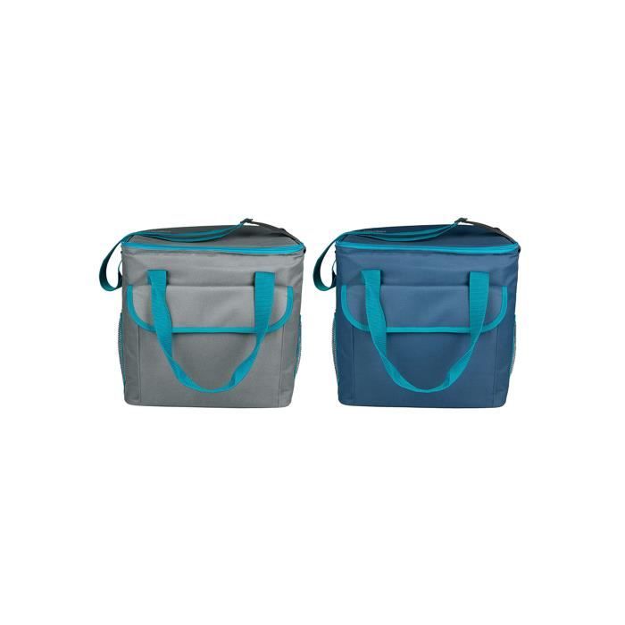 sac  repas glacière isotherme 36 litres grande capacité avec bandoulière réglable lunch box pliable portable - 38 x 27 x h.35 cm