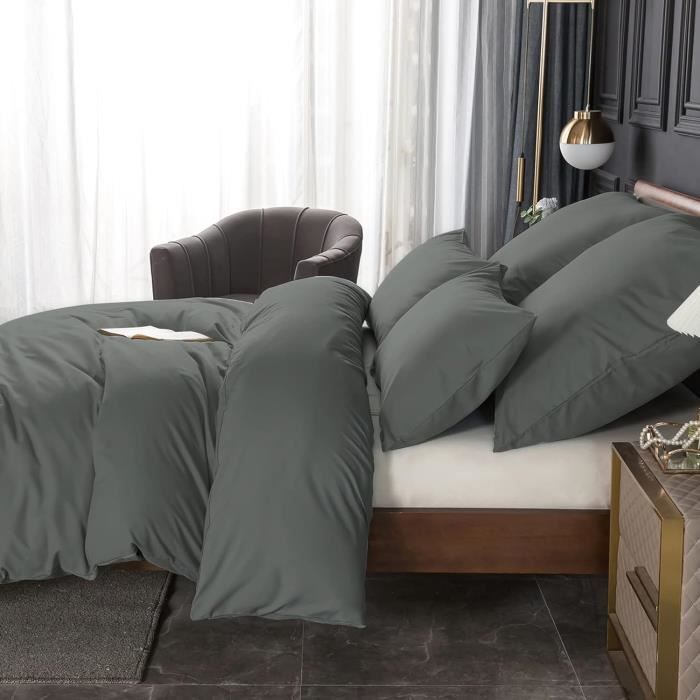 RUIKASI Parure De Lit Hiver Flanelle 3 Pièces – 240x220 Cm, Beige Côtelé, Microfibre Douce, Certifiée Oeko-Tex, Lavable 60°C