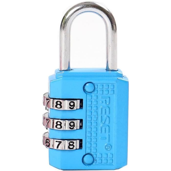 Serrure à combinaison de chiffres et de Code à 3 chiffres cadenas pour