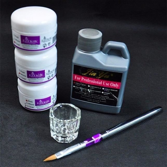 Pro Simply Nail Art Kits Acrylique Poudre Liquide Stylo Plat Dappen