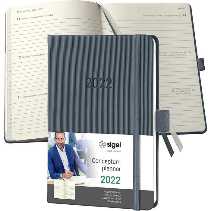 SIGEL Agenda cahier mensuel Conceptum 2027 A6 couverture souple | C2787, bleu foncé, pour planification claire des rendez-vous, des tâches et des notes SIGEL Agenda cahier mensuel Conceptum 2027 A6 couverture souple | C2787, bleu foncé, pour planification claire des rendez-vous, des tâches et des notes