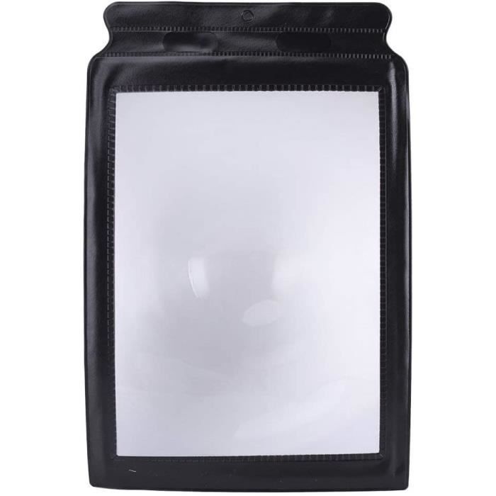 Loupe De Lecture Grand Format - Page Entière A4 Pour Seniors Et Lecteurs - Lentille Fresnel PVC Portable