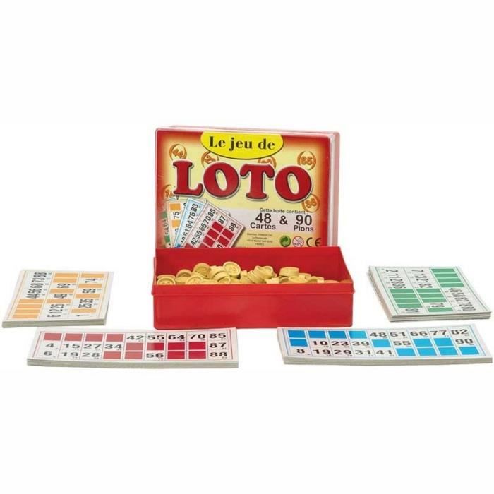 Mallette loto 48 cartons - Petits jeux de cartes