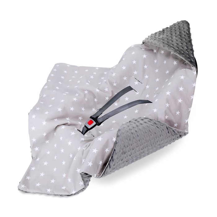 Couverture bébé pour nid d'ange siège Auto Bebe Été-Printemps 90x90 cm -  Poussette Ressort été chanceliere Gris Foncé - Cdiscount Puériculture &  Eveil bébé