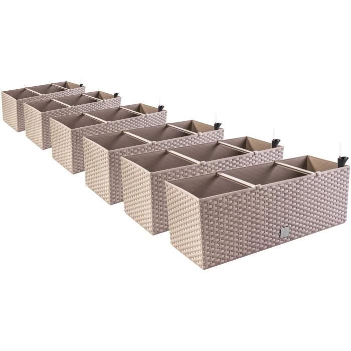 VASO DA FIORI + Utilizzo Fioriera Rattan-Optik Rato Low DRTS400L Umbra