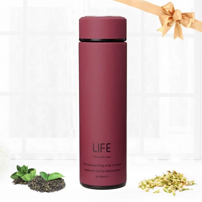 King Do Way Bouteille Deau Isotherme Mug Réutilisable En Acier Inoxydable 500ml Pour Sport Voyage Camping Randonnée Bottle Cup Vin