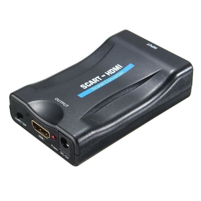 Convertisseur Péritel Vers HDMI 1080p HD Adaptateur SCART HDMI