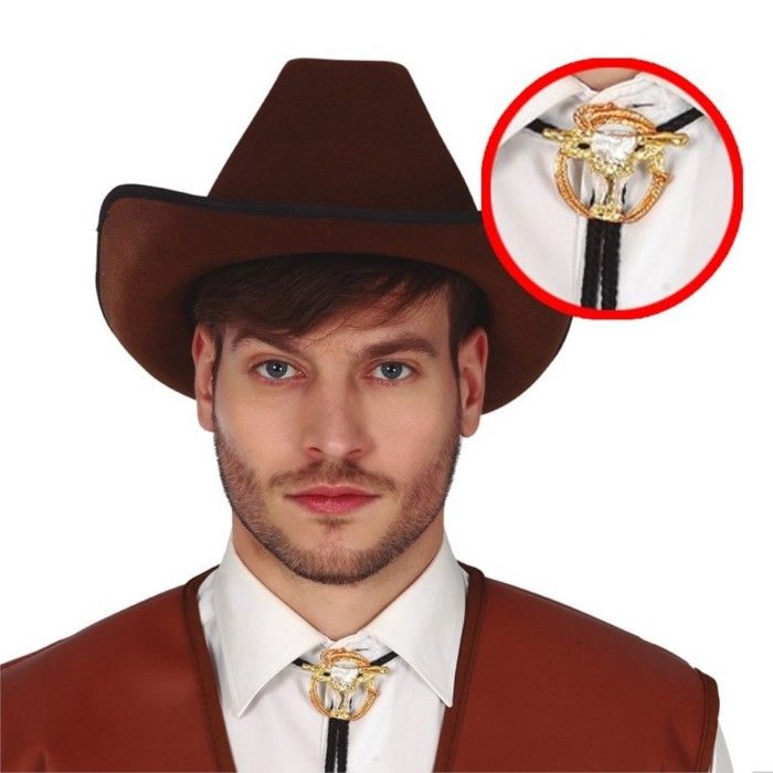 Cravates Bolo En Cuir Lot De 2 - Pendentif Crâne De Vache Et étoile, Style Cowboy, Réglable, Vintage
