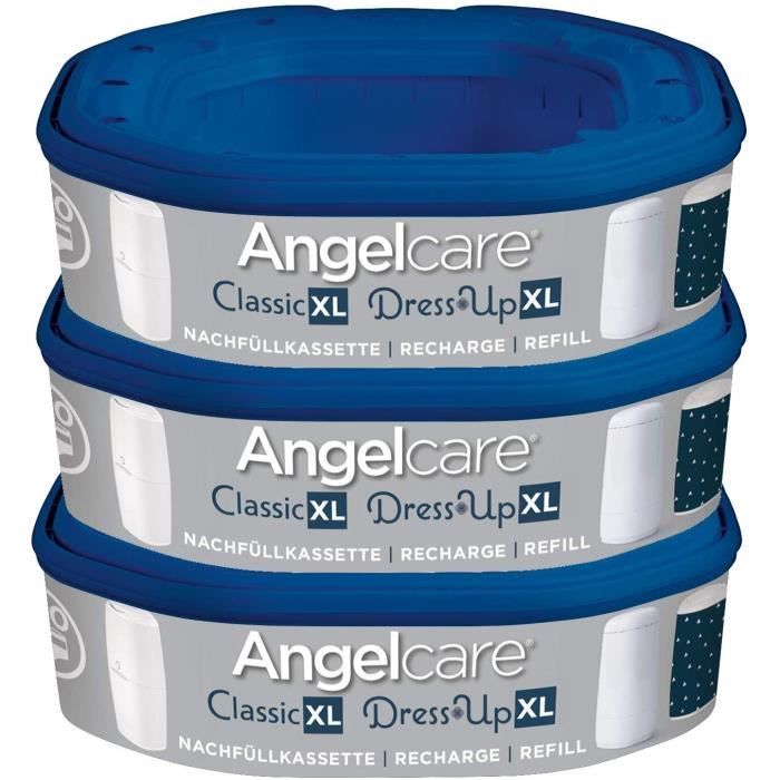 Recharge Poubelle A Couches Angelcare Lot De 3 Recharges Pour Poubelle A Couches Dress Up Et Classic Xl47 Cdiscount Puericulture Eveil Bebe
