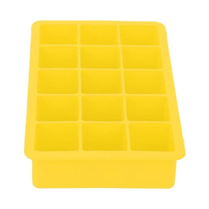 Lot De 2 Moules à Glaçons En Silicone Réutilisables, 16 Compartiments Carres De 5 Cm Pour Aliments Pour Bebes Et Purees 98558712