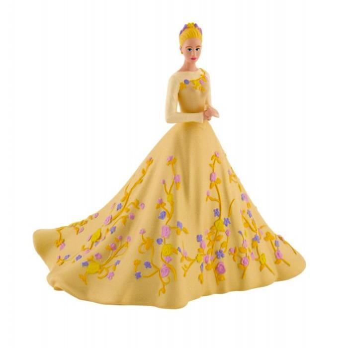 figurine cendrillon - bullyland - disney princesses - 12 cm - jaune - mixte