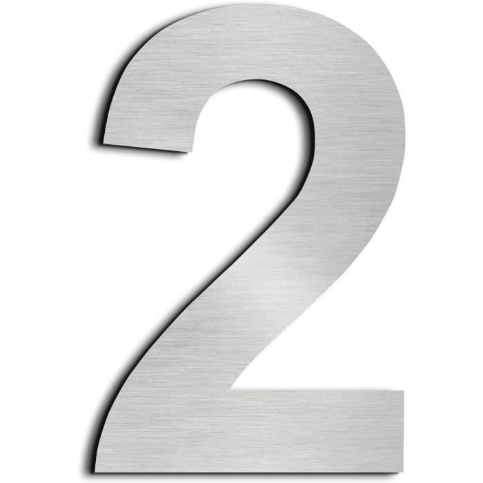 5In-12.5Cm Numero Maison Numéro De Maison De Numéro De Rue,En Acier