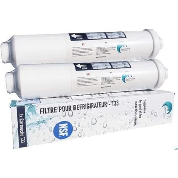 2x filtre à eau pour Réfrigérateur Compatible Tout Frigo Americain Ou Standard