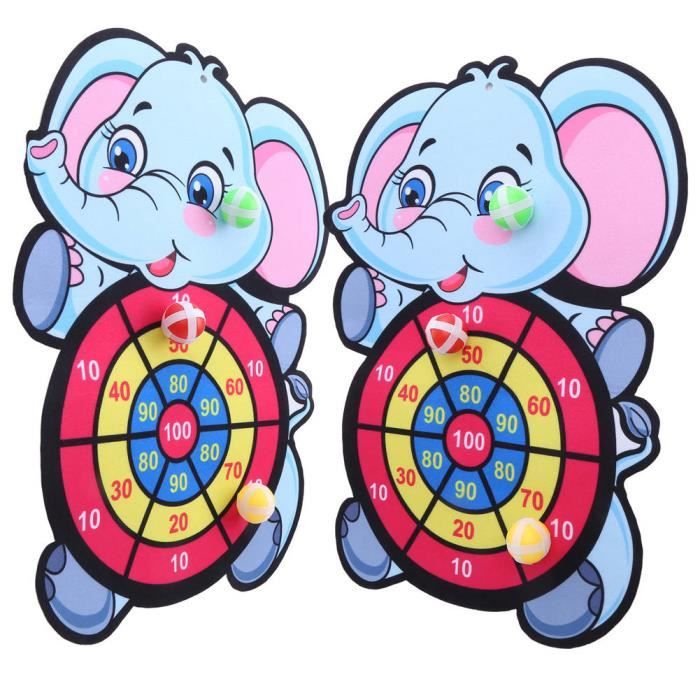 Jeu de fléchettes Velcro Double face pour Enfants , jeu pliable avec 6 Balles