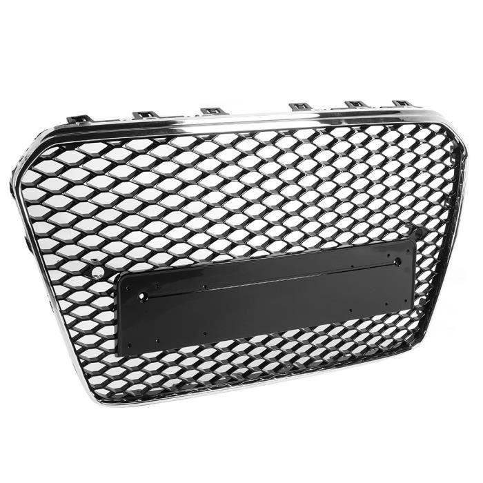Exnemel Grille De Calandre Sport Nervurée Avant Pour BMW 3-Series E46 2001-2005 - Noir Brillant