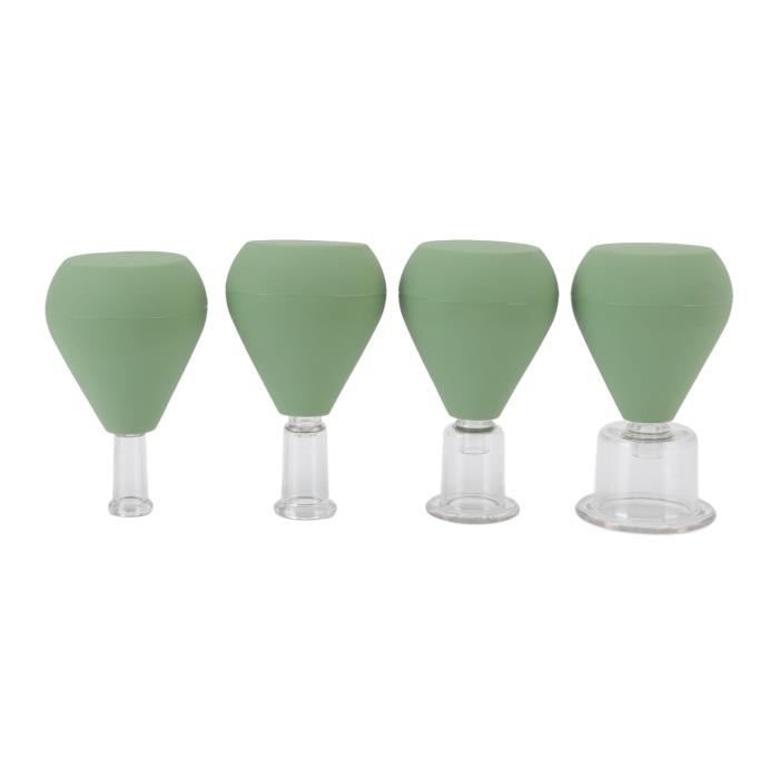 Set De Ventouses En Verre Avec 4 Tailles Différentes, Ventouse Pour Massage, Ventouse Anti-Cellulite, Tasses à Ventouses Pour Massage Tête, Visage, Chaque Partie Du Corps Triomphe 4 PCS