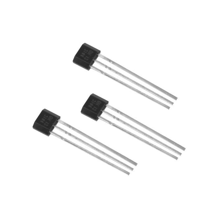 YINETTECH 10pcs Capteurs à Effet Hall Linéaire 49E TO-92 - 3 Broches Pour Moteurs Véhicules Électriques