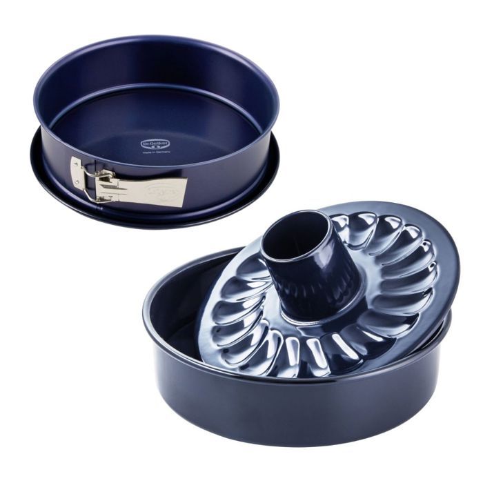 Dr. Oetker Moule à charnière 26 cm et moule à savarin fond amovible 28 cm Back Liebe