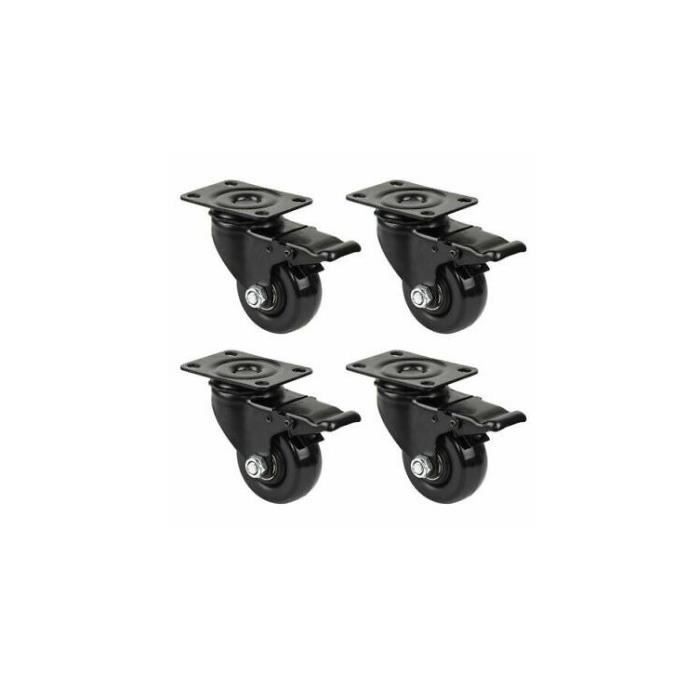 Roulettes 50mm pivotantes avec freins | Kaufen auf