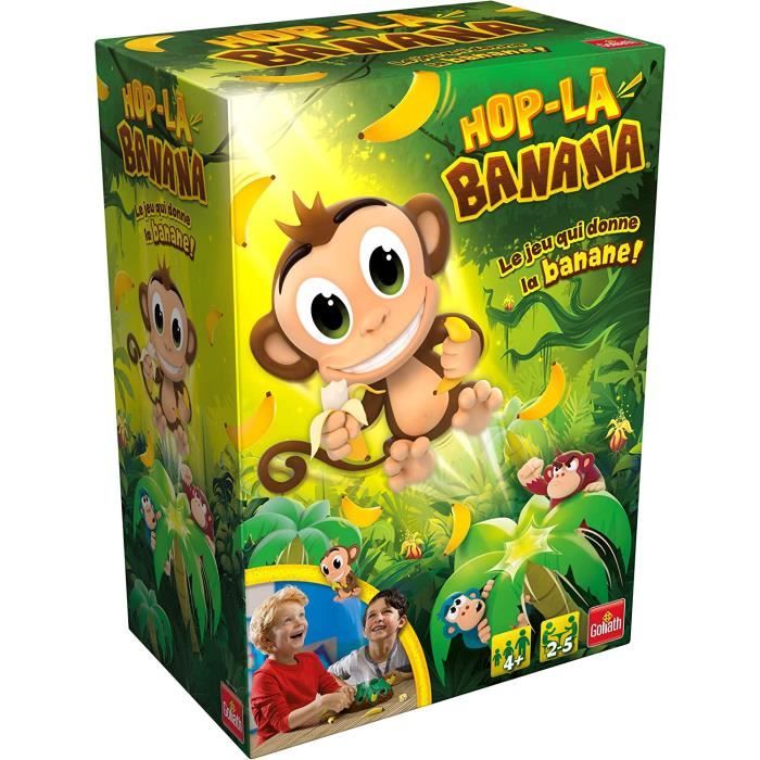 Goliath - Hop La Banana - Jeux d'enfants - a partir de 4 ans- Jeu de societe - Jeu d'adresse et rapidite