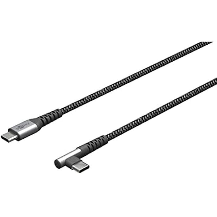 Câble USB C GOOBAY 64659 Charge rapide Angle 90 ° 1
