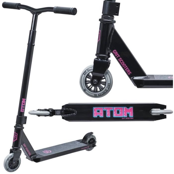 Trottinette Freestyle Hudora 14027 - Guidon Réglable, Roues PU 100mm, ABEC 7, Frein Arrière, Support 100 Kg, Or