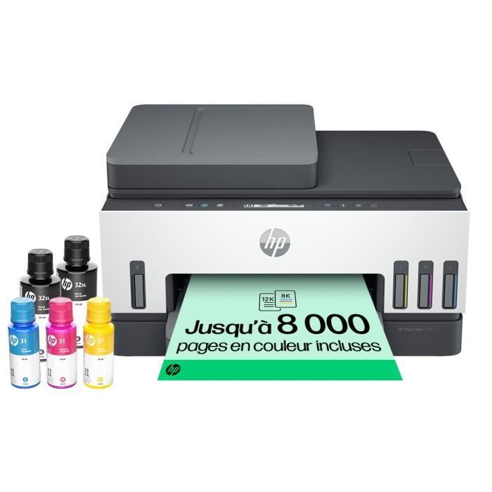 Imprimante Tout-en-un HP Smart Tank 7305 – Jet dencre thermique – Couleur – A réservoir dencre