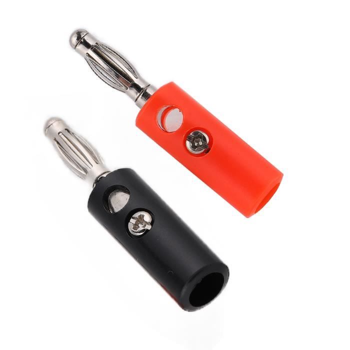 KIMISS connecteur banane U32 4mm sans soudure fiche banane empilable
