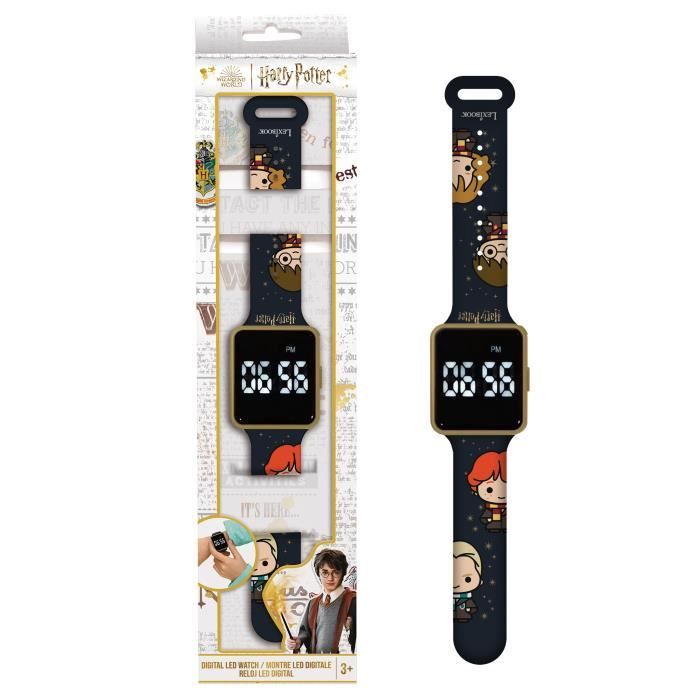 Lexibook - Harry Potter - Montre LED - Bracelet ajustable - Affichage 12h ou 24h - Dès 6 ans