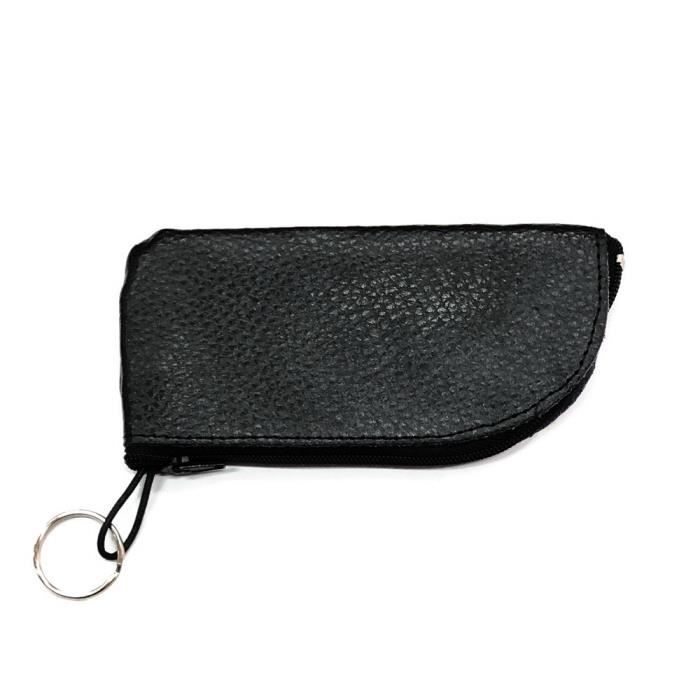 Etui porte cle voiture cuir, Pochette badge, clef maison, bureau, vélo,  casier - Fermeture zippé - Pochette spacieux Noir -LOLUNA® Noir - Cdiscount  Bagagerie - Maroquinerie