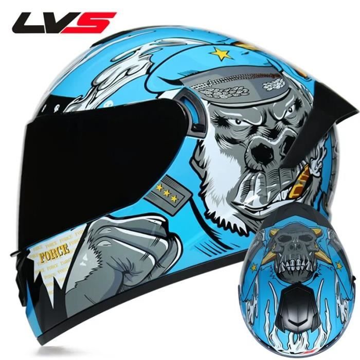 NITRINOS Casque Moto femme Moto Casque chat Casque int gral Casque