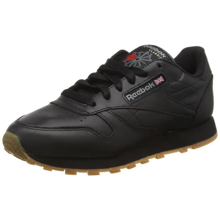 reebok cuir noir