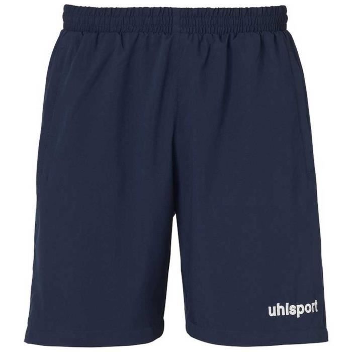 Pantalon de Football Homme Uhlsport Essential Woven - Bleu - Poches zippées et cordon élastique