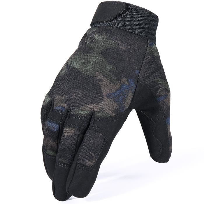 Gants Tactiques Demi-Doigts Selighting Noir XL - Anti-Dérapant Moto Militaire