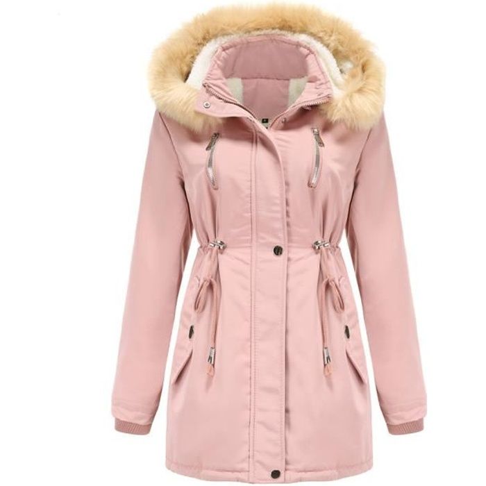 Parka rose on sale femme