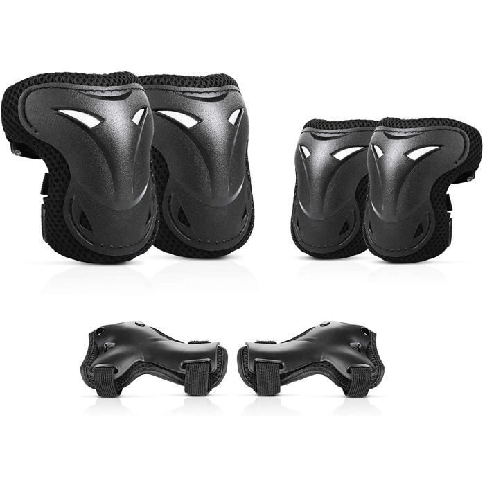 Kit De Protection Enfant 6 Pièces – Genouillères, Coudières Et Protège-poignets Réglables Pour Roller, Vélo Et Skate