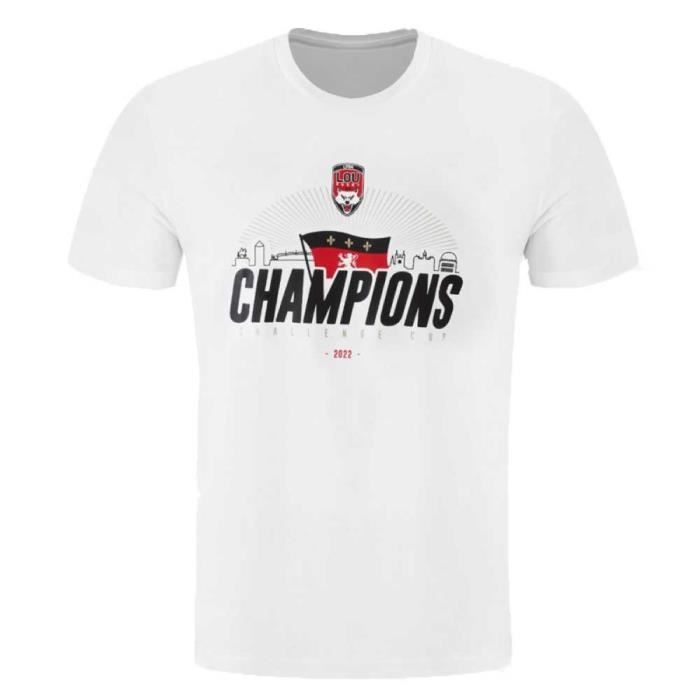 Tshirt Homme LOU Rugby Champion Challenge Cup Officiel Lyon