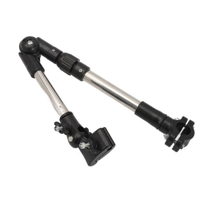 Support Parapluie Pour Fauteuil Roulant VOBOR - Ajustable 360°, Noir - Pour Vélo Ou Fauteuil